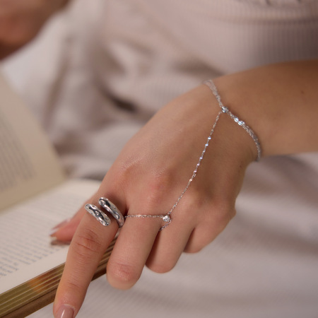 Chaîne simple en acier inoxydable étanche avec zircon pour femme