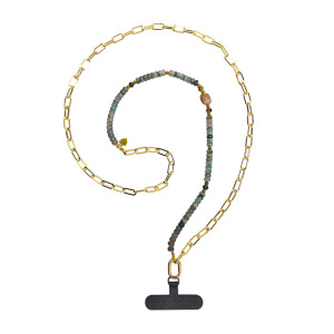 Chaîne De Téléphone Simple Series Daily Heart Beads En Acrylique Dégradé De Couleurs h5 