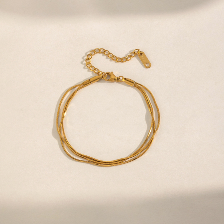 Bracelets classiques en acier inoxydable étanches, couleur or, pour femmes 2