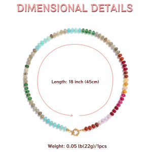 Colliers De Perles Simples Et Colorés En Pierres Naturelles Pour Femmes h5