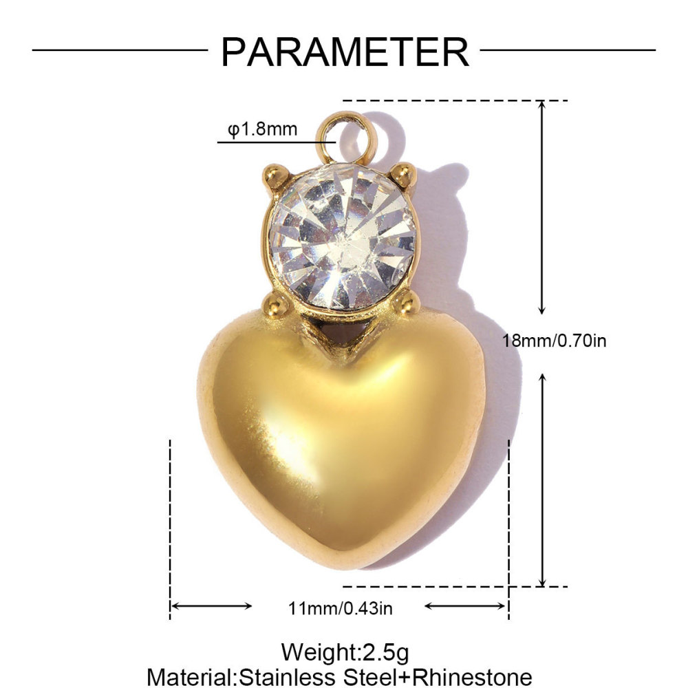 Pendentifs Pour Femmes En Acier Inoxydable Étanche, Couleur Or, Forme Irrégulière, À Faire Soi-Même, Série Simple