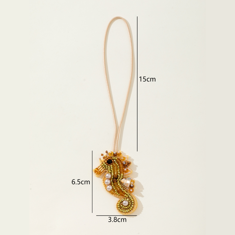 Collection Luxueuse De Perles Naturelles De Style Océanique, Breloques Pour Sacs En Corde Tressée 