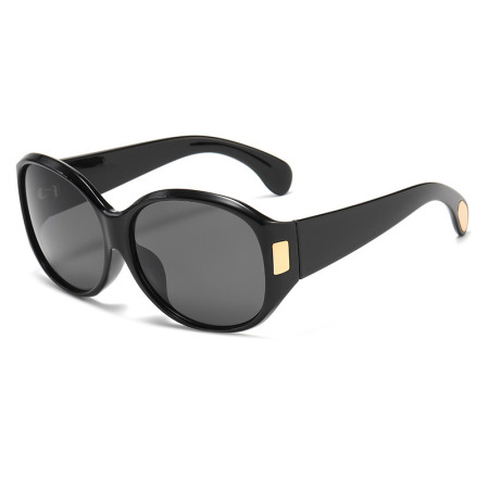 Lunettes de soleil rétro Simple Series à imprimé léopard dégradé uni 2