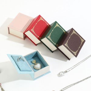 Boîtes À Bijoux Rectangulaires Élégantes En Velours De La Série Classique h5 Image3