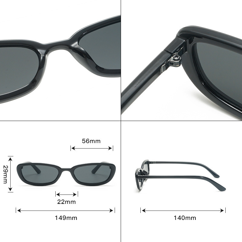 Lunettes De Soleil Simple Series Daily, Couleur Unie Ou Mixte h5Image4