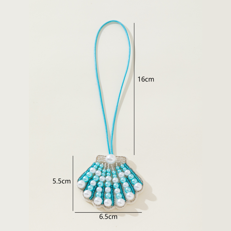 Collection Romantique De Perles Naturelles De Style Océanique, Couleurs Mélangées, Coquillage, Imitation Perle, Perles Artificielles, Breloques Pour Sac Image4