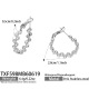 couleur argent/Boucles d'oreilles Image3