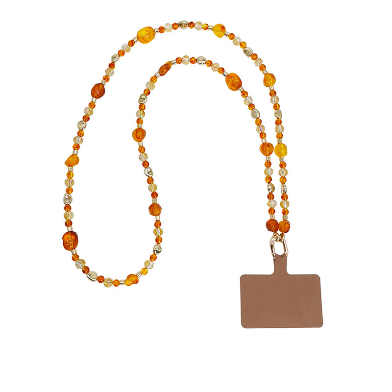 Chaîne De Perles En Résine, Style Décontracté, Forme Irrégulière, Pour Téléphone Et Sac 
