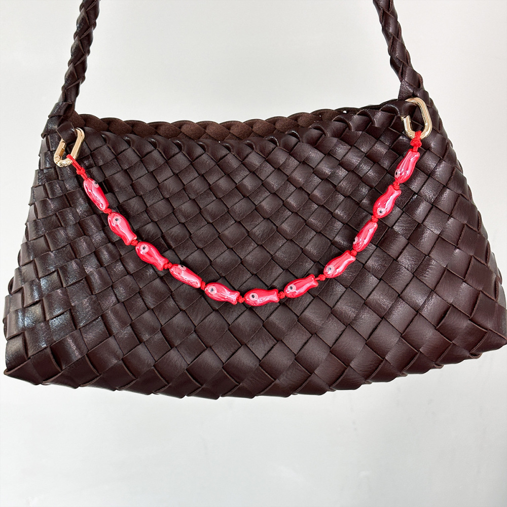 Porte-Clés En Céramique Représentant Des Poissons, Style Océanique, Couleur Unie, Mignons Et Simples Image2