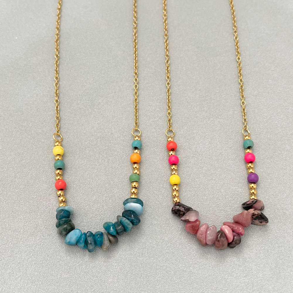 Colliers De Perles Pour Femmes En Pierres Naturelles Image2