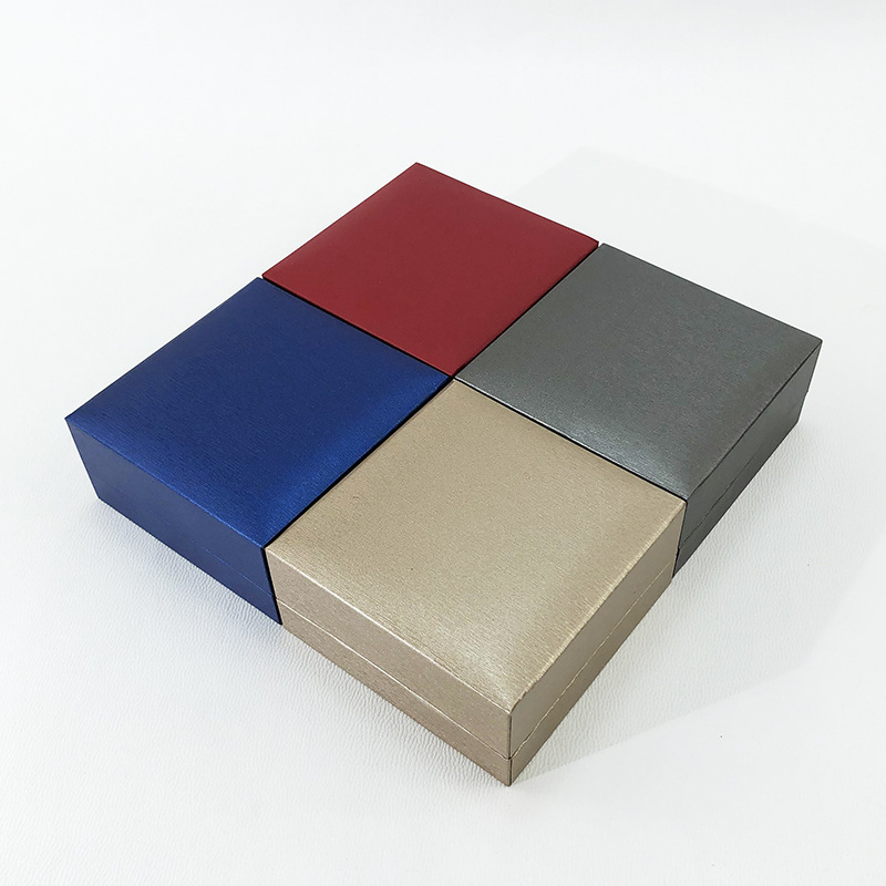 Boîtes À Bijoux En Papier Uni Couleur Unie, Trois Pièces, Série Simple Image3