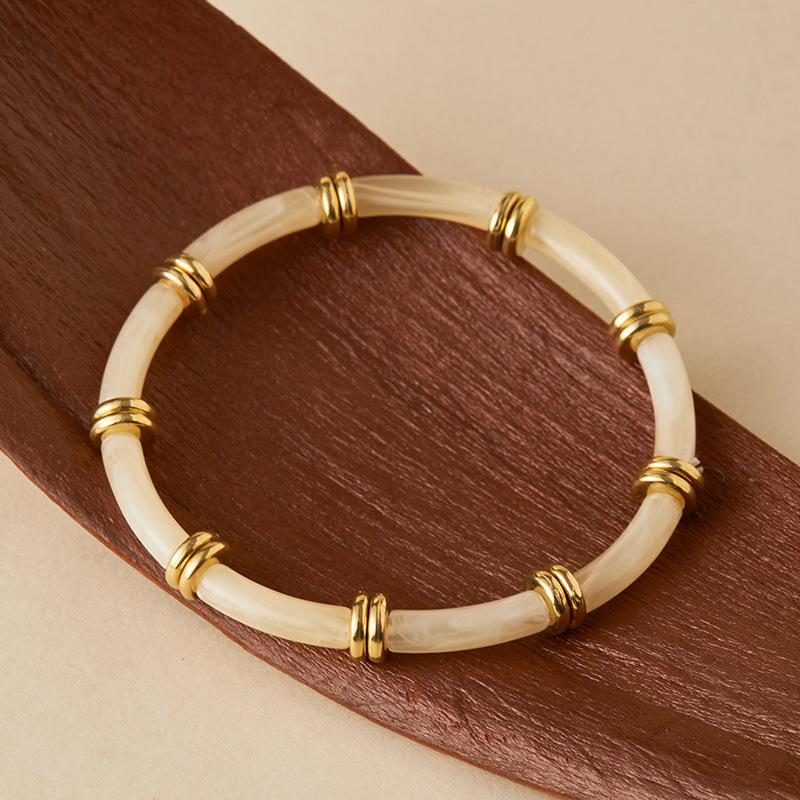 Bracelets Pour Femmes En Acrylique À Dégradé De Couleurs Rétro De La Série Classique