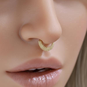 Piercing De Nez Pour Femme, Motif Serpent Simple, En Acier Inoxydable, Étanche, Couleur Or Et Zircon. h5 Image6