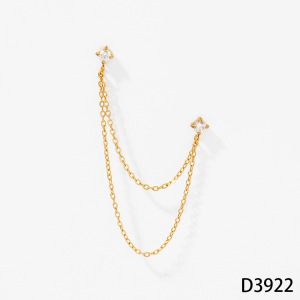 Boucles D'Oreilles Puces Pour Femmes, En Acier Inoxydable Imperméable, Couleur Or, Avec Pompon En Forme De Cœur Et Zircon. h5 