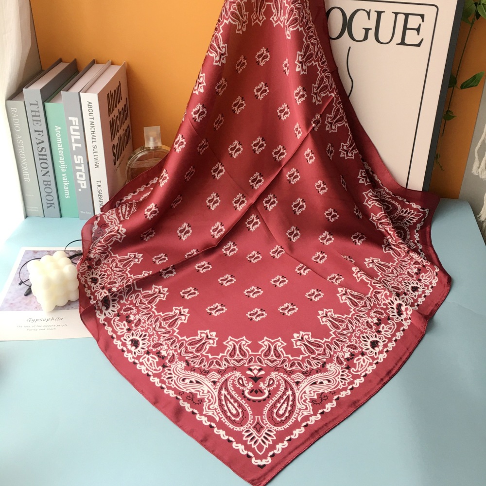 Écharpes D'Été En Polyester À Motif Cachemire Uni, Style Ethnique Décontracté h5Image3