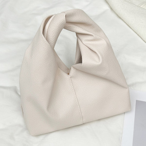 Sac Seau Femme En Pu Torsadé, Style Décontracté, Couleur Unie h5