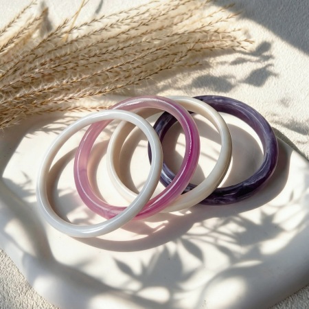 Ensembles de bracelets pour femmes en résine à dégradé de couleurs 2