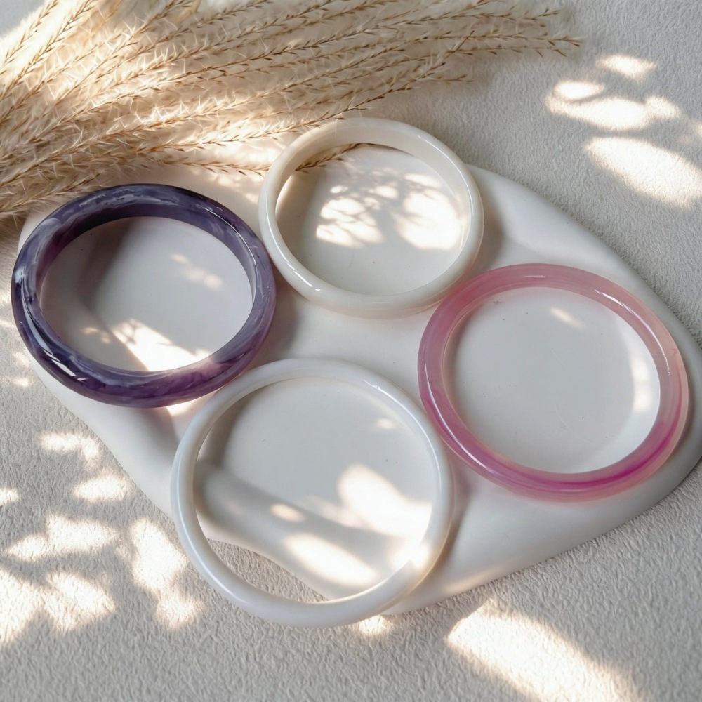 Ensembles De Bracelets Pour Femmes En Résine À Dégradé De Couleurs Image5