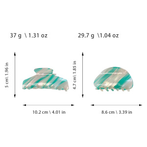 Pinces À Cheveux En Pvc Simple Series Daily Solid Color Gradient Color h5 Image3
