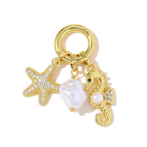 Pendentifs Femme Romantiques En Forme De Cœur, De Cerise Et De Lune, Couleur Cuivre Et Or h5 Image3