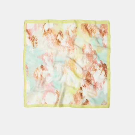 Écharpes d'été en polyester à dégradé de couleurs, collection romantique, pour tous les jours.