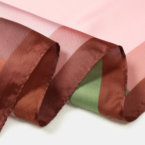 Écharpes D'Été En Polyester À Motifs Géométriques Et Couleurs Assorties, Collection Simple Series Daily h5 Image5