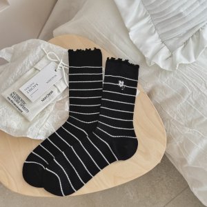 Chaussettes Mi-Mollet À Rayures Basiques Et Imprimé Floral Slight Bounce h5