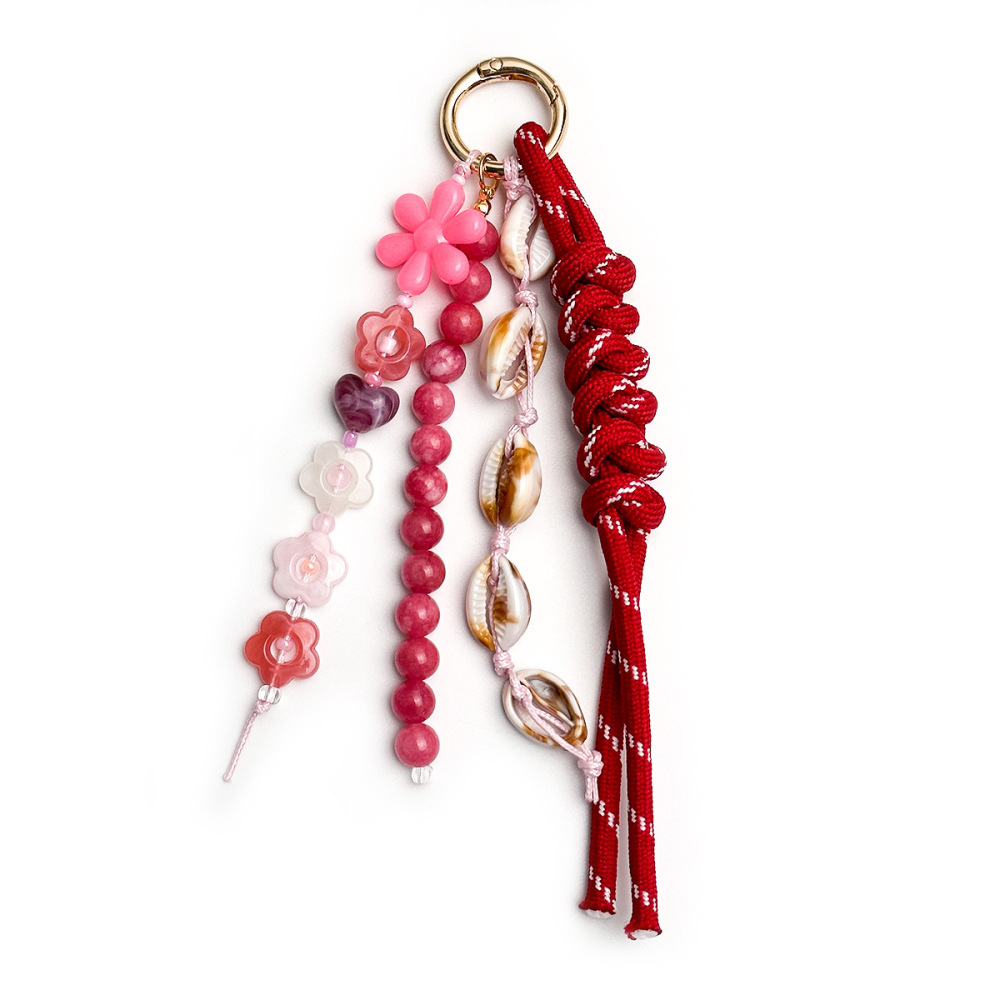 Breloques Pour Sac En Résine Dégradée De Couleurs, Motif Cœur Et Fleur, Collection Quotidienne Simple Series Daily. 