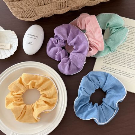 Chouchous en tissu uni couleur de la série Simple Daily 2