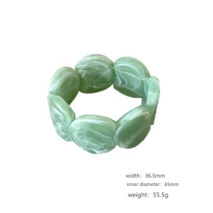 Bracelets Pour Femmes En Résine Dégradée De Couleur, Forme Irrégulière, Style Punk Romantique h5 Image4