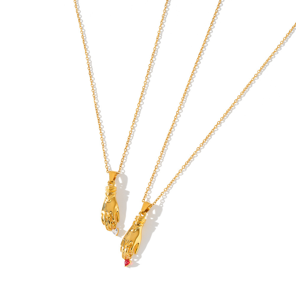 Colliers Pendentifs Pour Femmes, Collection Romantique, Forme Irrégulière Mignonne, En Acier Inoxydable Étanche, Couleur Or h5Image5