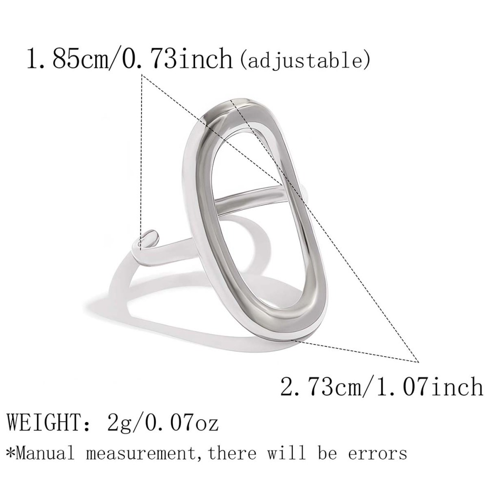 Bague Femme Simple Series Daily, Forme Irrégulière, Poisson Et Étoile De Mer, En Acier Inoxydable Étanche.