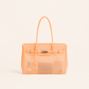 Sac À Main Fourre-Tout Femme En Pvc Transparent Uni, Style Décontracté h5 Image2