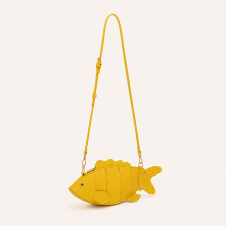 Sac à main femme style streetwear, patchwork de poissons, couleur unie, style océanique, rivets en PU, style patchwork de poissons 2