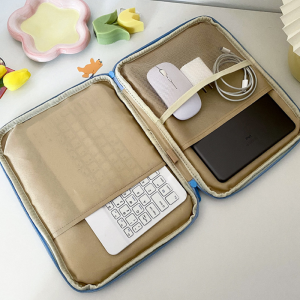 Sacoche D'Ordinateur Portable Femme En Tissu À Carreaux Imprimé Style Décontracté h5 Image6