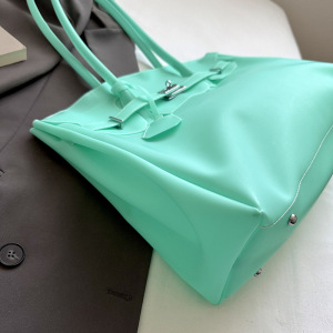 Sac À Main Fourre-Tout Femme En Pvc Transparent Uni, Style Décontracté h5 Image5