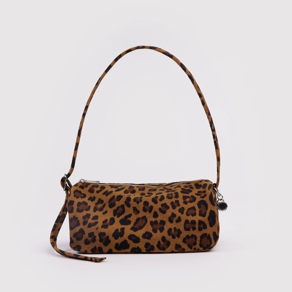 Sac À Main Femme Style Décontracté, Imprimé Léopard Uni, Dégradé De Couleurs, En Toile, Style Est-Ouest h5Image4