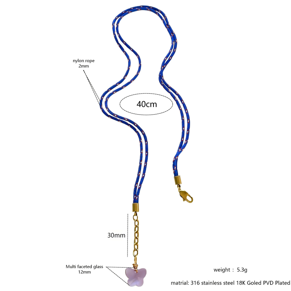 Colliers Pendentifs Pour Femmes En Corde Tressée Couleur Or Avec Cœur Glacé 
