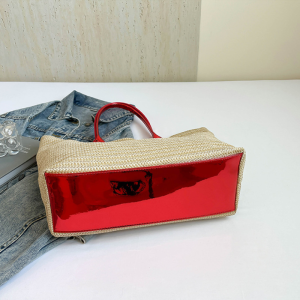 Sac Cabas Femme En Raphia Uni, Brodé Et Tissé, Style Décontracté h5 Image6