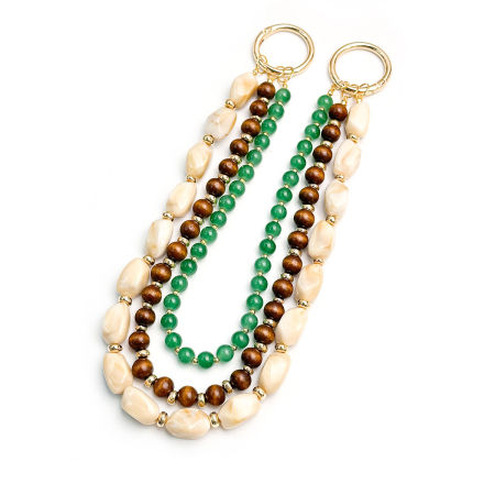 Perles de forme irrégulière de la série Simple Daily, breloques en résine aux couleurs dégradées et mélangées