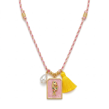 Colliers pendentifs femme en cuivre, motif floral, poisson et style océanique, collection romantique 2