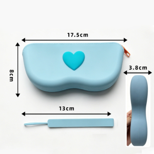 Pochette De Rangement Pour Lunettes De Soleil En Gel De Silice Simple Series Sweet Heart, Couleurs Assorties h5 Image5