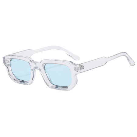 Lunettes de soleil rétro Simple Series à imprimé léopard dégradé uni