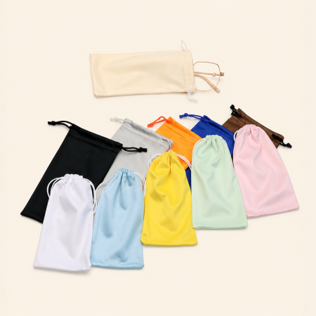 Étui de rangement pour lunettes de soleil Simple Series Daily en microfibre unie