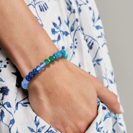 Bracelets de perles colorées et pierres naturelles pour femmes