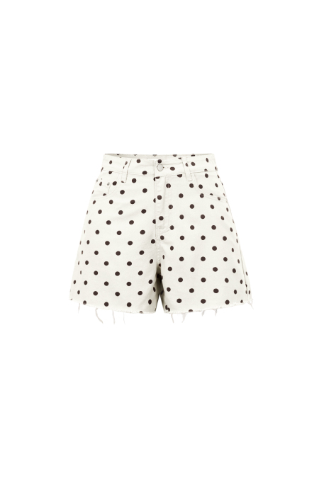 Short en jean à pois 2