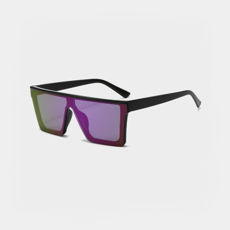 Lunettes de soleil de luxe rétro à imprimé léopard uni, dégradé de couleurs. 2