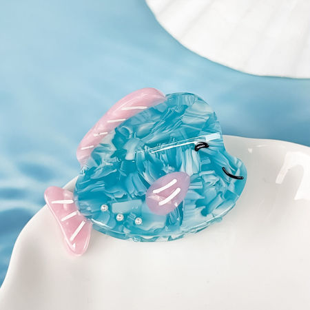 Griffes de poisson en acétate de couleur unie naturelle de la série Simple 2