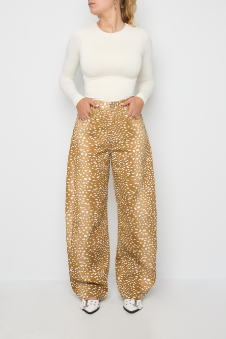 Jeans à motif cerf