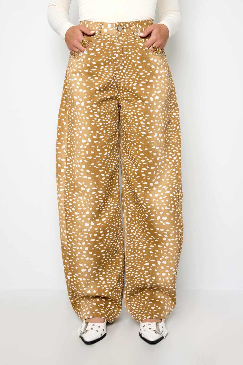 Jeans À Motif Cerf Image5
